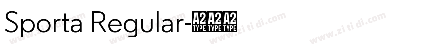 Sporta Regular字体转换